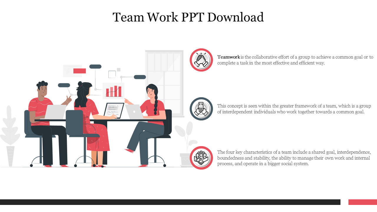 Free - Effective Team Work PPT Download Presentation Slide 